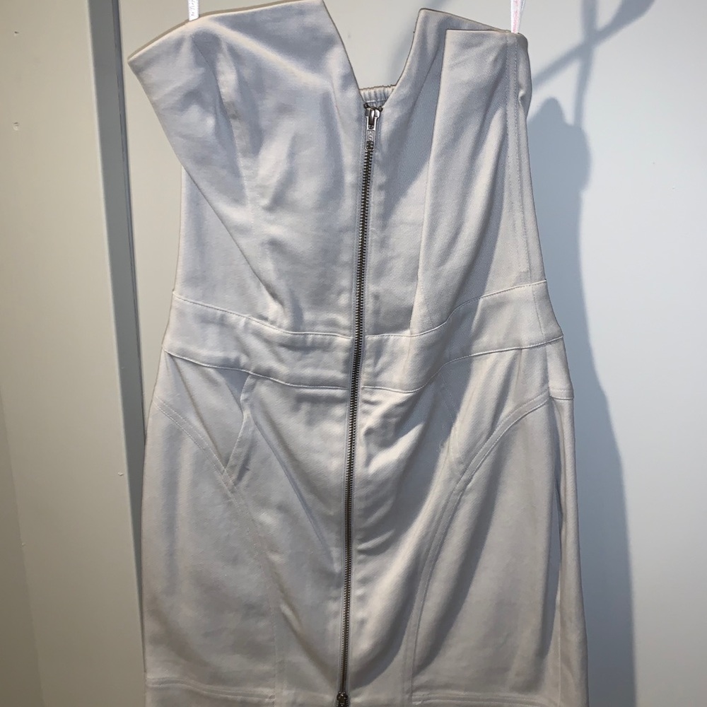 Gray Zipper Dress